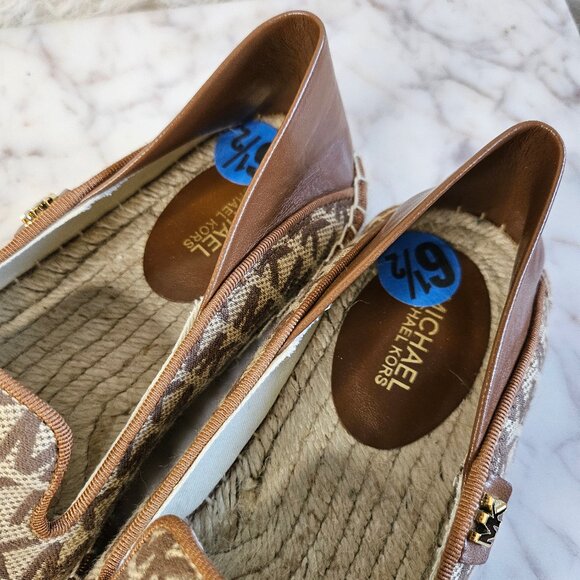 Michael Kors Lenny Logo Jacquard Slip-On Espadrille Size:  US 6.5M - Picture 7 of 7